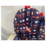 3 New MN Twins Backpacks and Pink MN Twins Shirt