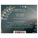 New Graphite Luxury Jacquard Velvet Throw Blanket