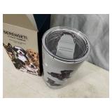 New Serengeti Vacuum Insulated Stainless Steel Tumbler with Lid - Black Lab Dog