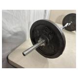 Iron Weight Plates with Bar