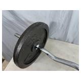 Iron Weight Plates with Bar