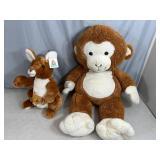 2 Large Goffa Plush Stuffed Toys
