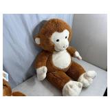 2 Large Goffa Plush Stuffed Toys