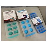 6 New Silicone Ice Cube Trays