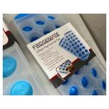 6 New Silicone Ice Cube Trays