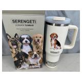 New Serengeti Vacuum Insulated Stainless Steel Tumbler with Lid - Beagle Dog
