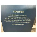 New Serengeti Vacuum Insulated Stainless Steel Tumbler with Lid -  Black & White Cat