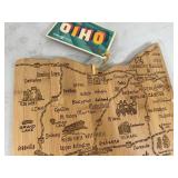 New Bamboo Ohio Cutting / Serving Board