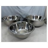 3 New Bene Casa Stainless Steel Mixing Bowls