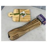 New Bamboo Cheese Board Set, Bamboo Utensil Set