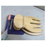 New Bamboo Mortar & Pestle, Salad Hands, Salt Storage Box