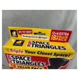 New Pack of 18 Ruby Space Triangles For Closet Organization