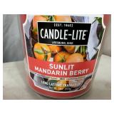 New Candle-Lite Sunlit Mandarin Berry Candle