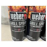 3 New Cans of Weber Grill Spray