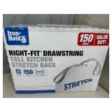 Large Box of 150 Kitchen Size Trash Bags