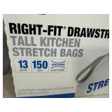 Large Box of 150 Kitchen Size Trash Bags