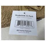 New Pack of 12 Signature Classics Wash Cloths