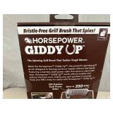 New Horsepower Giddy Up Rechargeable Electric Grill Brush