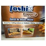 New 2 Pack Copper Non Stick Grill Mats