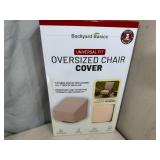 New Backyard Basics Oversize Patio Chair Cover Tan