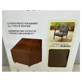 New Backyard Basics Oversize Patio Chair Cover Brown