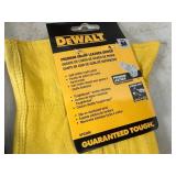 New Dewalt Leather Gloves and Coated Gripper Work Gloves - Size Medium