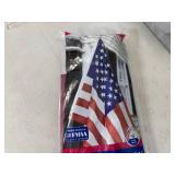 New Valley Forge American Flag with 5 ft Pole Kit