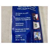 New Valley Forge American Flag with 5 ft Pole Kit