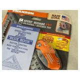 New Swanson Aluminum Speed Square and Folding Utility Knife Combo