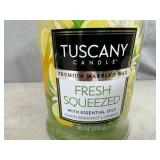 New 18 oz Tuscany Premium Candle with Essential Oils
