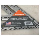 New Swanson 12 inch Aluminum Speed Square and 2 Bubble Line Levels