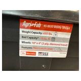 Brand New Agri-Fab 10-cu ft Plastic Dump Cart / Yard Trailer