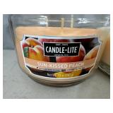 2 New Candle Lite Triple Wick Candles