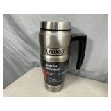 New Thermos 16 oz Stainless Steel Travel Tumbler