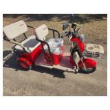 2026 SDLANCH Electric Tricycle Mini Golf Cart (IRGC40) - Red