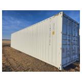 CIMU0881465 // 40 Ft Shipping Container with 4 Side Doors, 40HC, Single Trip