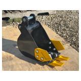 SDLANCH 20CM Toothed Bucket for Mini Excavator