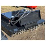 SDLANCH Mini Skid Steer 43 Inch Flail Mower