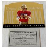 Joe Montana Autographed Limited Edition /10,000 Die Cut 1995 Upper Deck Salutes #JM-1 Football Card w/ COA