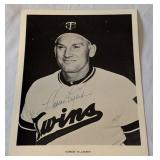 Harmon Killebrew Autographed Vintage Minnesota Twins Team Issued Baseball Photo