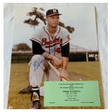 Eddie Mathews Autographed 8x10" Baseball Photo