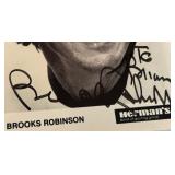 Brooks Robinson Autographed Baseball Photo w/ JSA COA