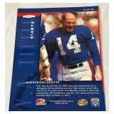 Y.A. Tittle Autographed 1997 Leaf School Drafts #9 Football Card