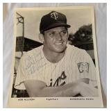 Bob Allison Autographed Minnesota Twins Baseball Team Issued Photo