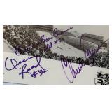 Chuck Foreman, Bill Brown, and Oscar Reed Autographed Metropolitan Stadium Minnesota Vikings Photo