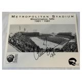 Chuck Forman Autographed Metropolitan Stadium Minnesota Vikings Photo