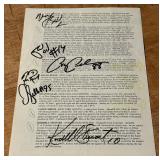 16x Autographed 1997 Pro Football Cruise Program (see description)
