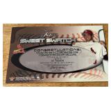 So Taguchi Autographed Flair Sweet Swatch Baseball Card