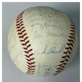 1964 Minnesota Twins Team Signed Baseball - ~33 Autographs - Killebrew, Oliva, Versalles, Allison, Kaat, Pascual, Perry, Grant, Mele, Rollins, Zimmerman, Kindall, Kostro, Naragon, Allen, Goryl, and mo
