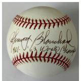 Johnny Blanchard Autographed Baseball Inscribed "1961 